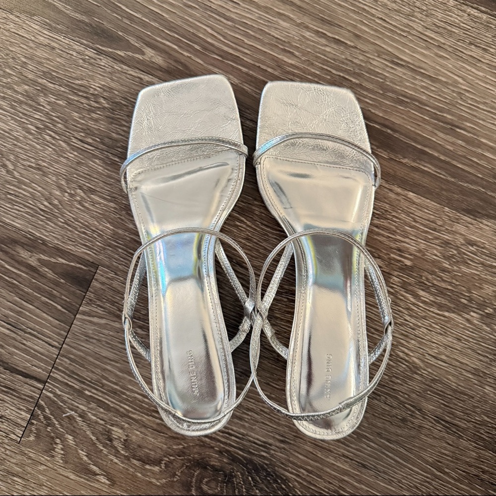 Anine Bing Hilda leather ankle-strap pumps - Picture 4 of 7